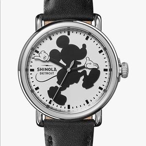 Unisex Shinola Silhouette Mickey Mouse Runwell 41mm Limited Edition Detroit